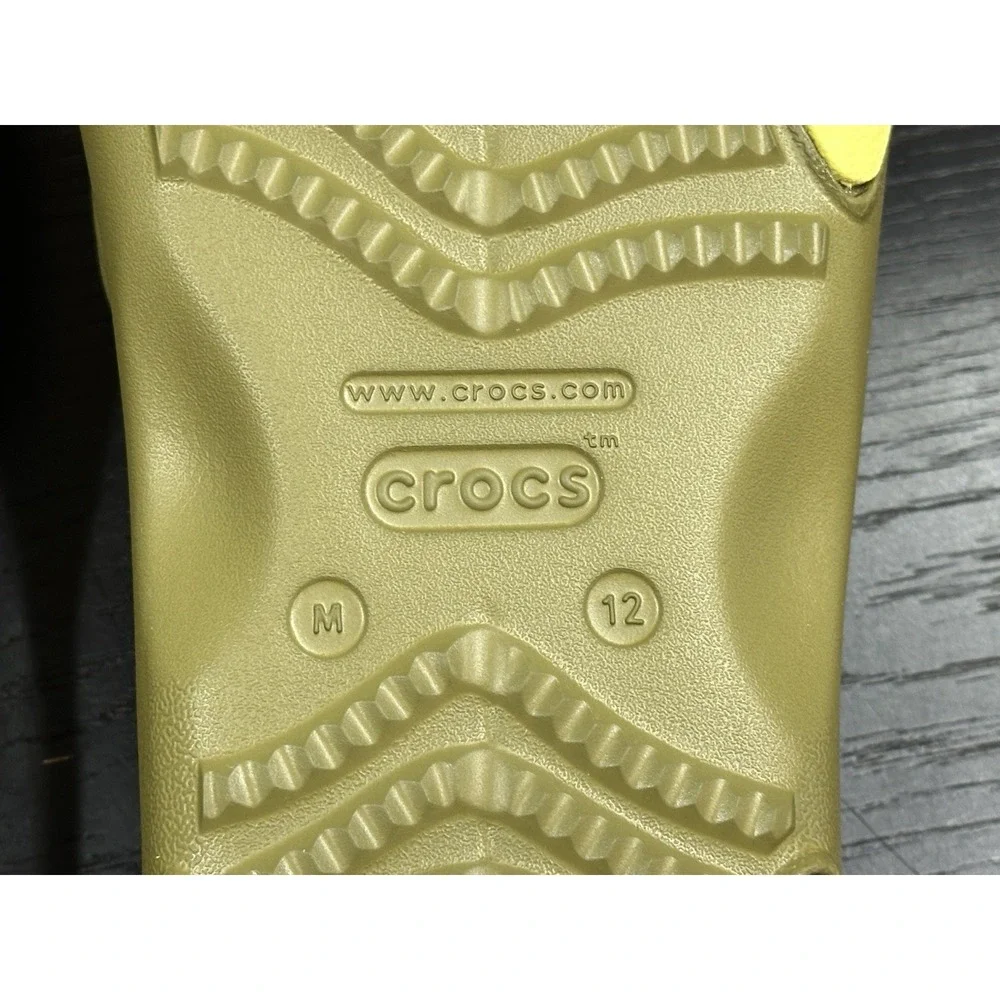 CROCS CLASSIC ALL TERRAIN FLIP MENS GREEN Flip Flops Sandals Size 10